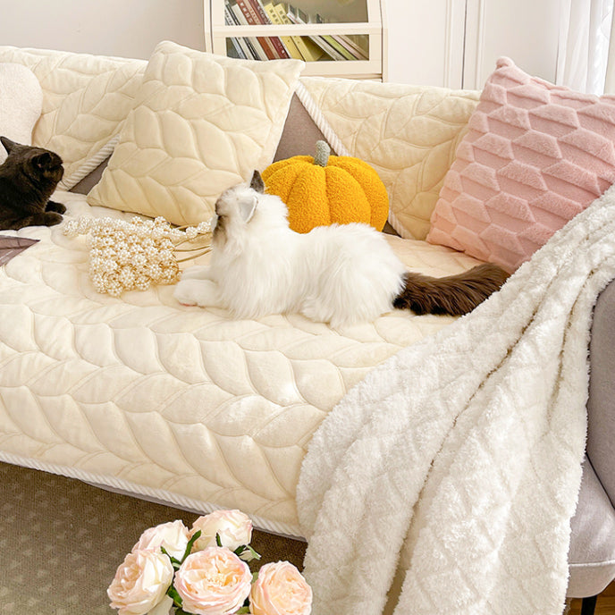 4color cable pattern sofa cover