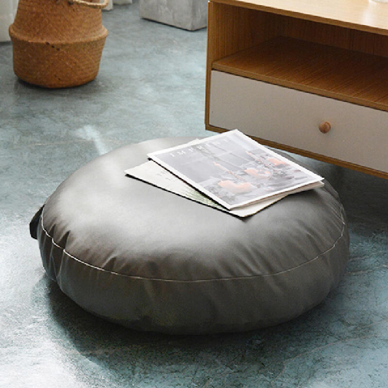5color leather circle cushion