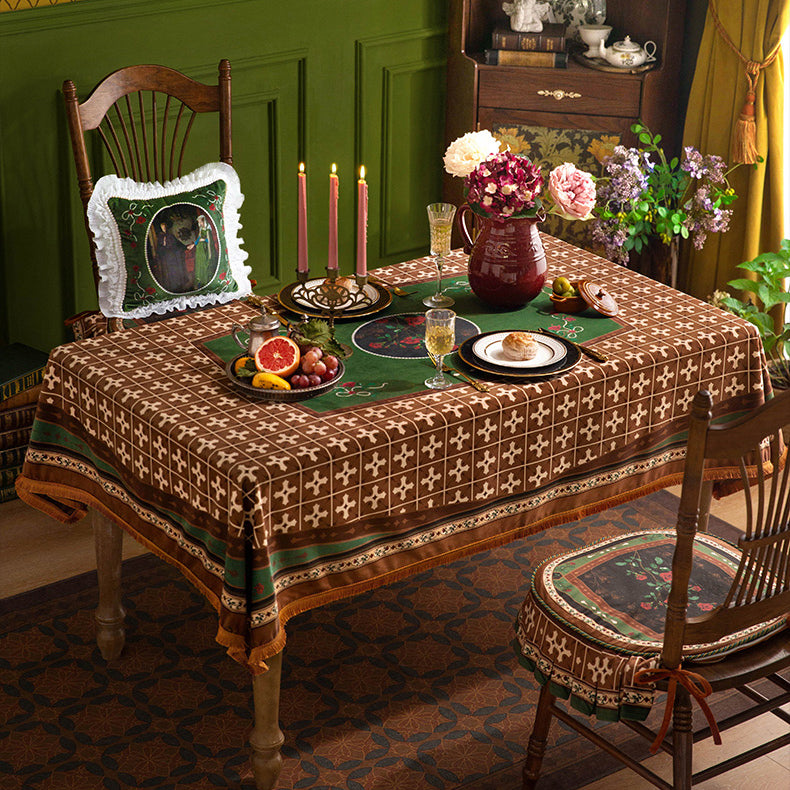 european rose art table cloth