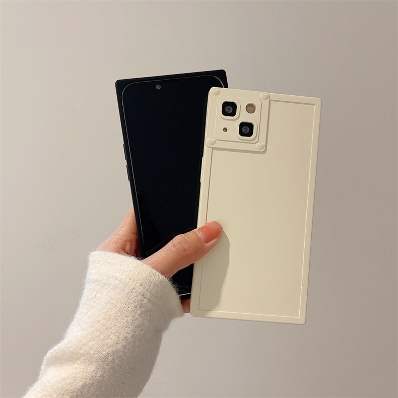 6color simple square iPhone case
