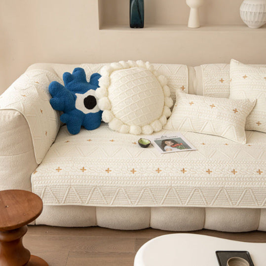 4color knit stitch sofa cover