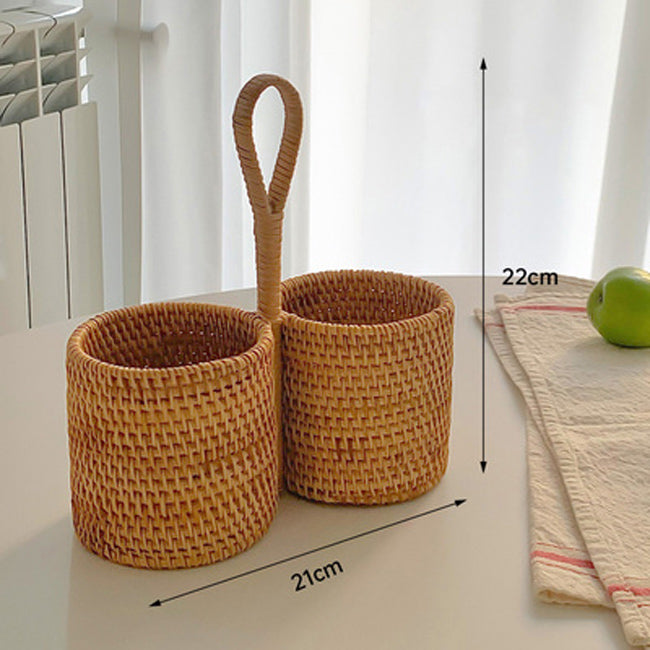 rattan handbag basket