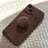 dark brown shadow iPhone case