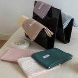 8color waffle soft cotton pillow sheets