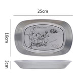 5design silver metal tray