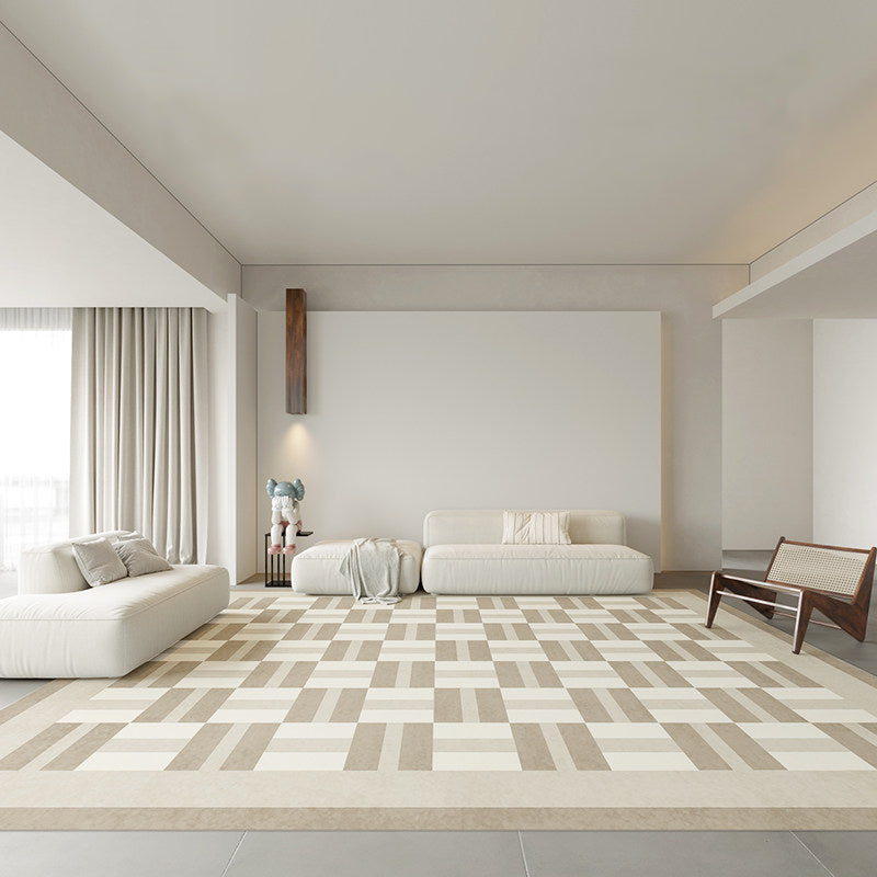 6design brown unbounded square carpet