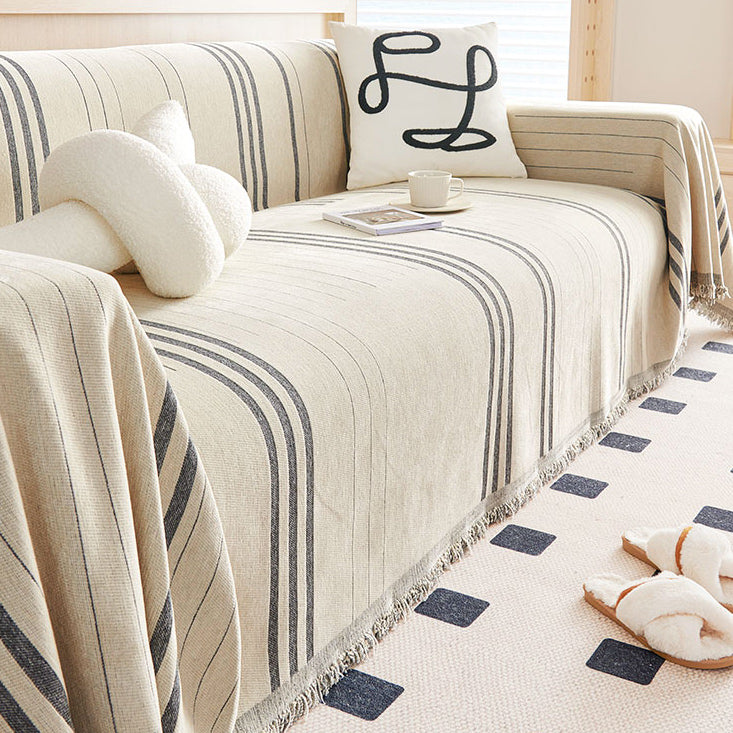 5color mannish stripe sofa cover