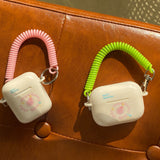 2color strap milky art Airpods case