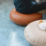 5color leather circle cushion