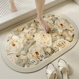 4design romantic flower bath mat