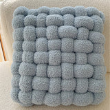 6color boa knit square cushion
