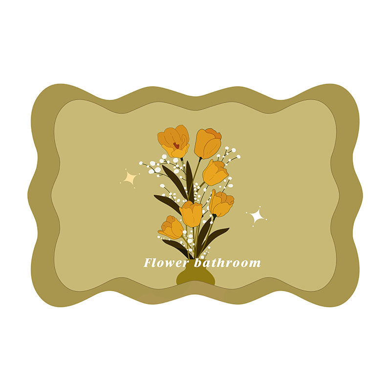 8design dream flower bath mat