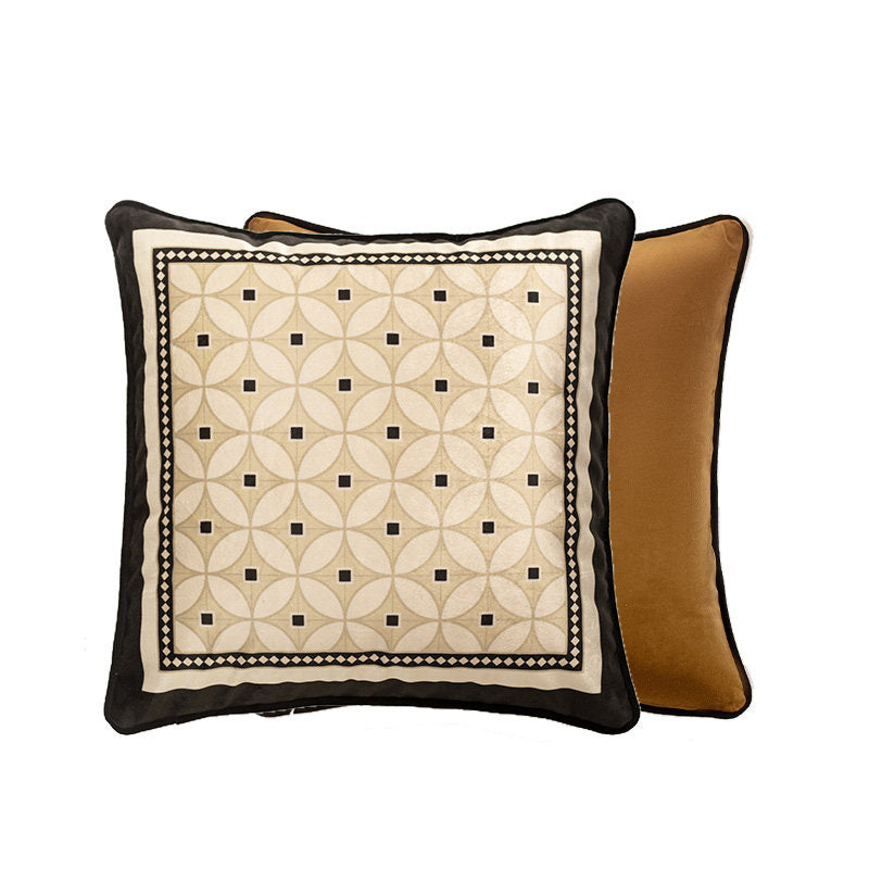 2design brown retro tile cushion