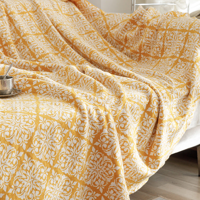 5color ethnic pattern blanket