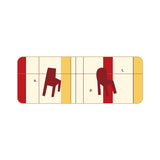 3design warm color art illustration floor mat