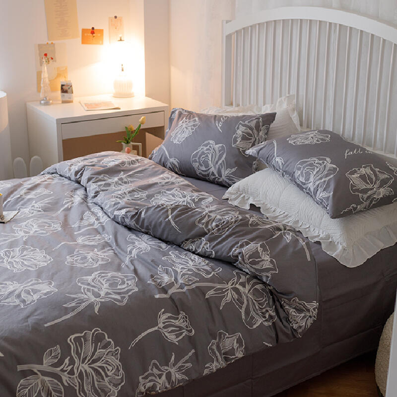 2color simple flower bedlinen set