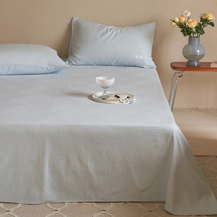 8color waffle cotton mattress sheets