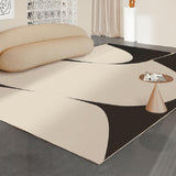 4design monotone wave square carpet