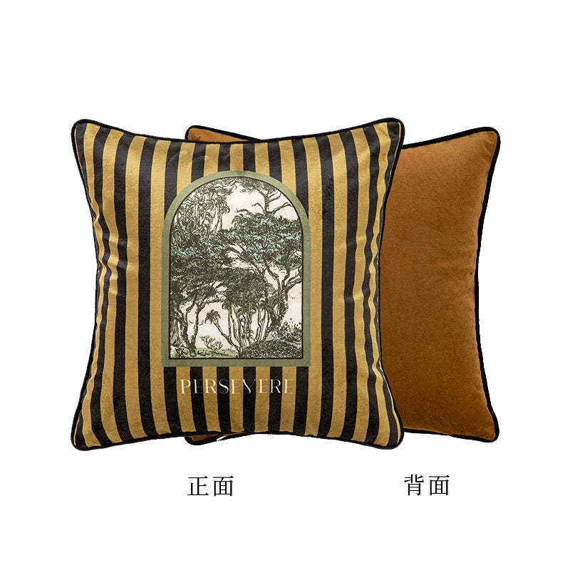 3design green persevere logo cushion