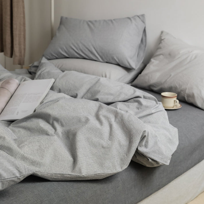 8color pale stripe bedlinen set
