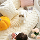 4color cable pattern cushion