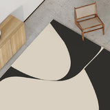 4design monotone wave square carpet