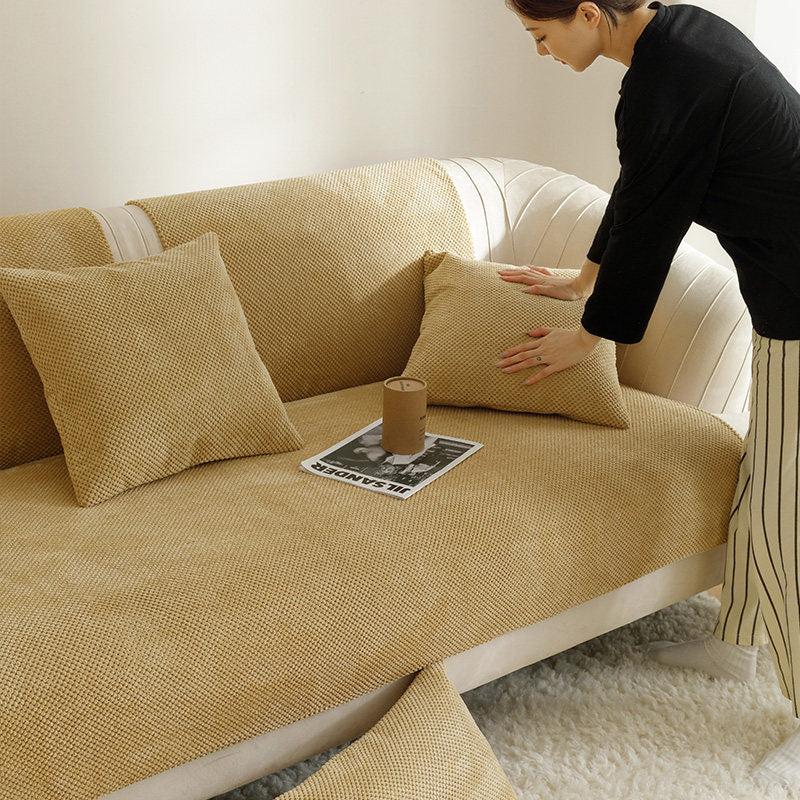 6color simple dot sofa cover