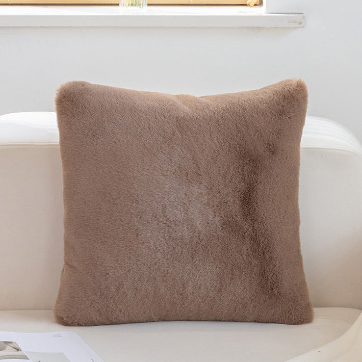 7color simple fur cushion