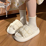 9color quilted down roomshoes