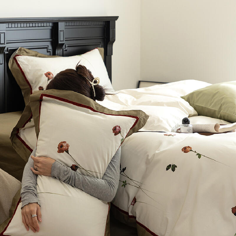6design cool satin frill bedlinen set