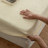 8color waffle cotton mattress sheets