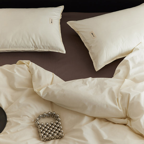 earth color cotton bedlinen set