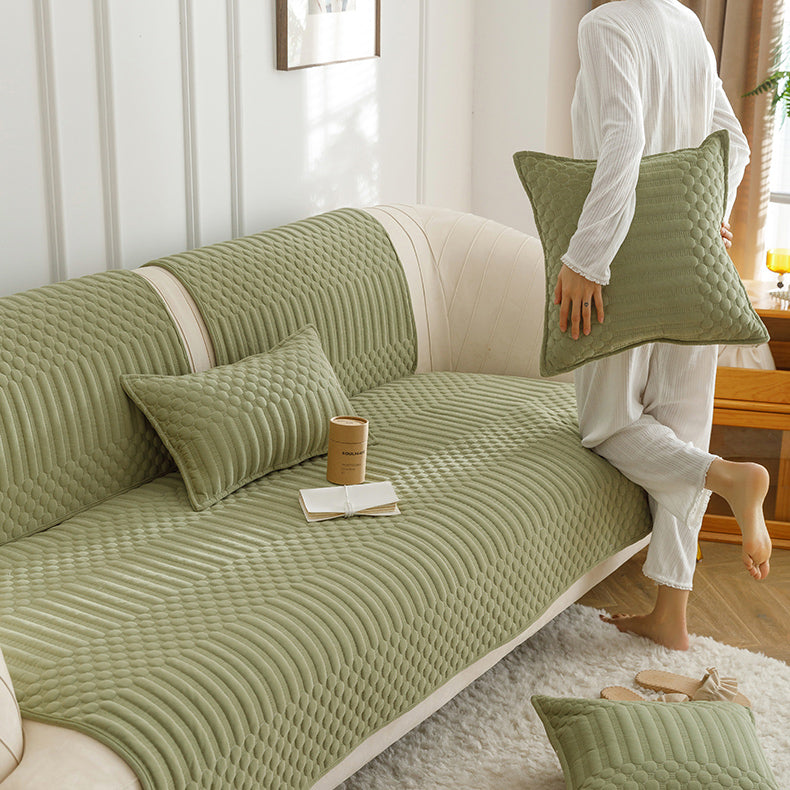 7color embossed pattern sofa cover