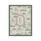 green retro forest door mat