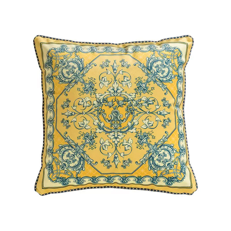 6design european rose art square cushion