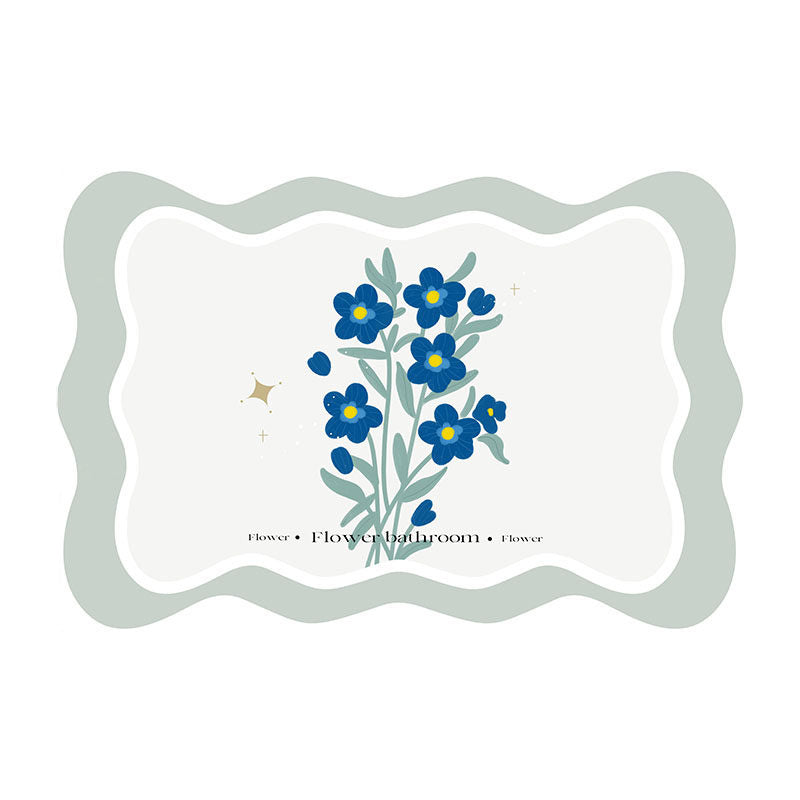 8design dream flower bath mat