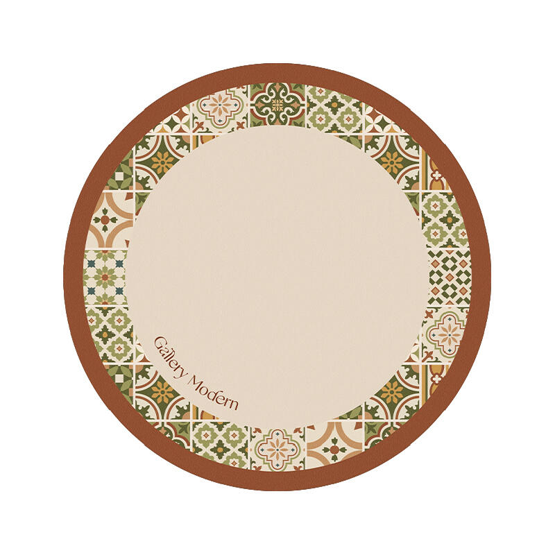 retro classical circle table mat