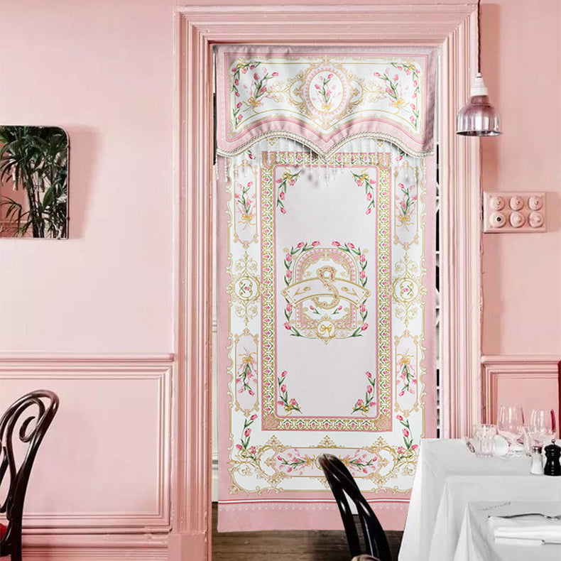 pink lovely tulip curtain