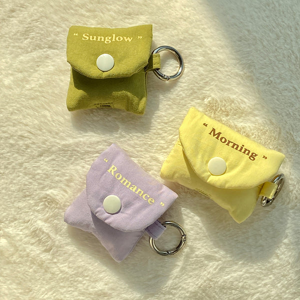 3color snap Airpods case bag
