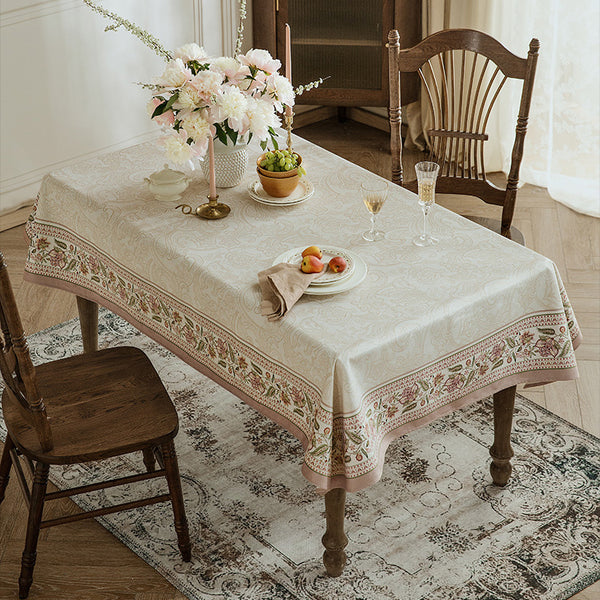 pink like a dream flower table cloth
