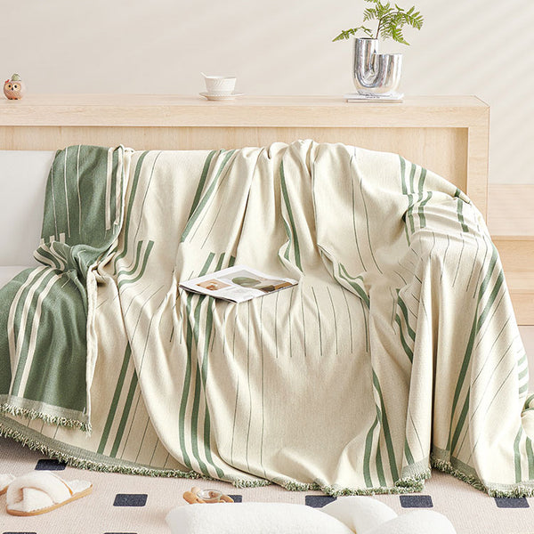 5color mannish stripe sofa cover