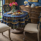 american pheasant round table cloth