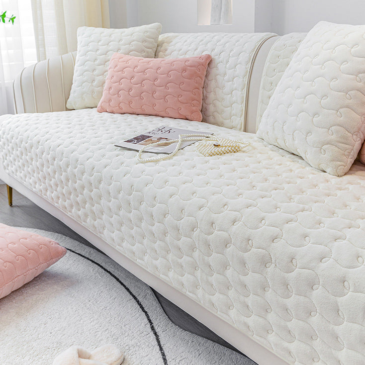 5color pastel velvet sofa cover