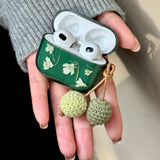 green tea flower Airpods case