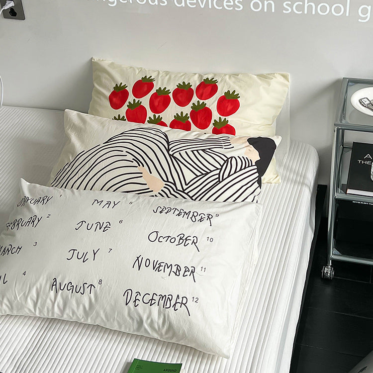 3design modern print pillow sheets
