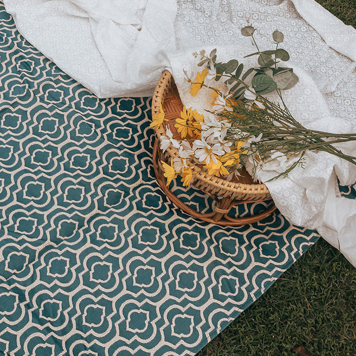 waterproof tile pattern picnic sheet