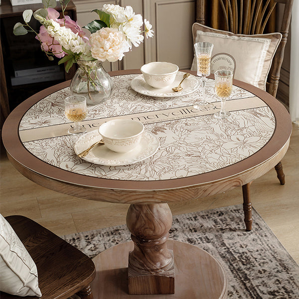 meilleure nature brown round table mat