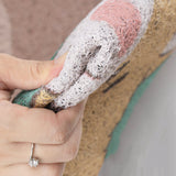 painting art flower door mat