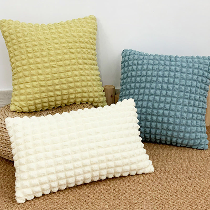 4color block bubbles cushion