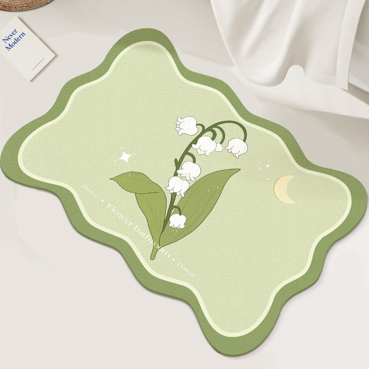 8design dream flower bath mat